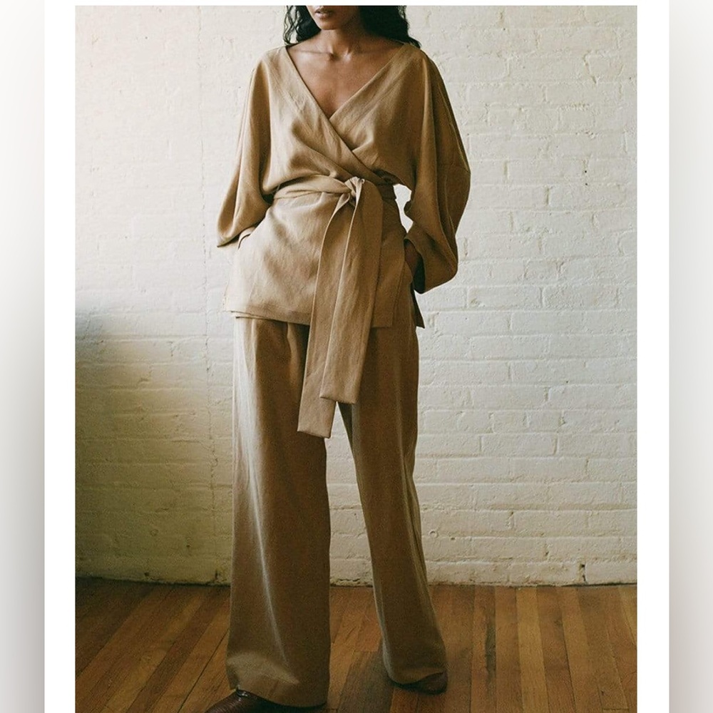 NWT Mara Hoffman Susa wrap top